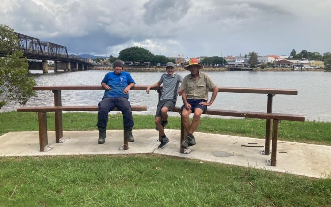 Seats and Tables at Lions Park, Macksville